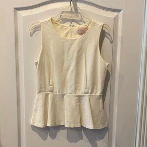Philosophy Cream Sleeveless Top